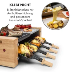 Chateaubriand Nuovo Raclette 1200W Aluminium / Stein 8 Personen Holz -Deutschland Klarstein Verkaufs-Shop 10032729 de 0004 logo