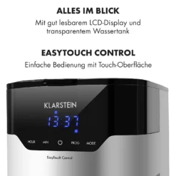 Kaffeemaschine Arabica 800W EasyTouch Control Silber/schwarz -Deutschland Klarstein Verkaufs-Shop 10032772 de 0005 logo