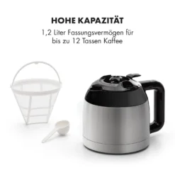 Kaffeemaschine Arabica 800W EasyTouch Control Silber/schwarz -Deutschland Klarstein Verkaufs-Shop 10032772 de 0006 logo