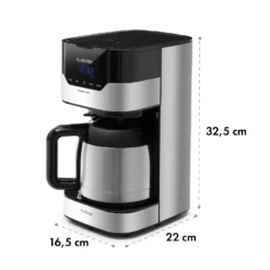 Kaffeemaschine Arabica 800W EasyTouch Control Silber/schwarz -Deutschland Klarstein Verkaufs-Shop 10032772 yy 0007 logo
