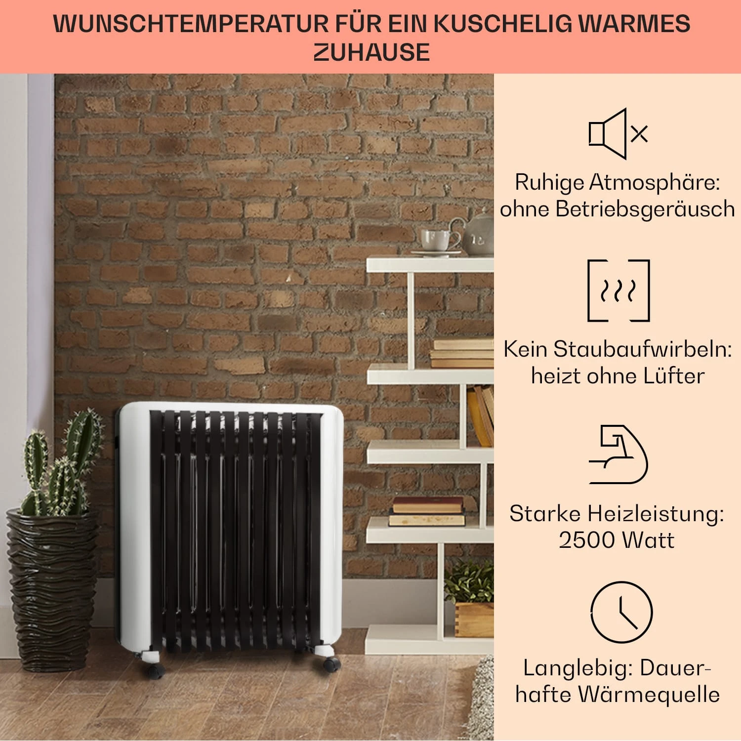 Thermaxx 2500 Ölradiator 2500W 5-35° C 24h-Timer weiß/schwarz Thermaxx 2500 Ölradiator 2500W 5-35° C 24h-Timer Weiß/schwarz -Deutschland Klarstein Verkaufs-Shop 10032775 de 0002 usp