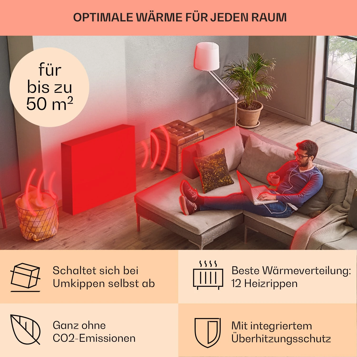 Thermaxx 2500 Ölradiator 2500W 5-35° C 24h-Timer weiß/schwarz Thermaxx 2500 Ölradiator 2500W 5-35° C 24h-Timer Weiß/schwarz -Deutschland Klarstein Verkaufs-Shop 10032775 de 0005 usp