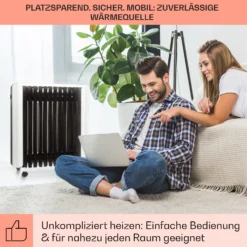 Thermaxx 2500 Ölradiator 2500W 5-35° C 24h-Timer Weiß/schwarz 6 Thermaxx 2500 Ölradiator 2500W 5-35° C 24h-Timer Weiß/schwarz -Deutschland Klarstein Verkaufs-Shop 10032775 de 0007 usp