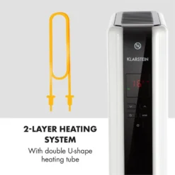 Thermaxx 2500 Ölradiator 2500W 5-35° C 24h-Timer Weiß/schwarz 8 Thermaxx 2500 Ölradiator 2500W 5-35° C 24h-Timer Weiß/schwarz -Deutschland Klarstein Verkaufs-Shop 10032775 yy 0009 logo Klarstein Thermaxx 2500 oelradiator weiss schwarz