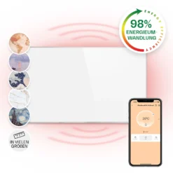 Wonderwall Smart Infrarotheizung 60x100cm App 600W Wochentimer IP24