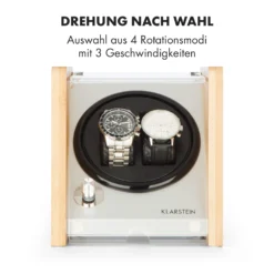 Hanoi 2 Uhrenbeweger, 2 Uhren, 3 Geschwindigkeiten, 4 Modi, Bambus -Deutschland Klarstein Verkaufs-Shop 10032797 de 0004 logo