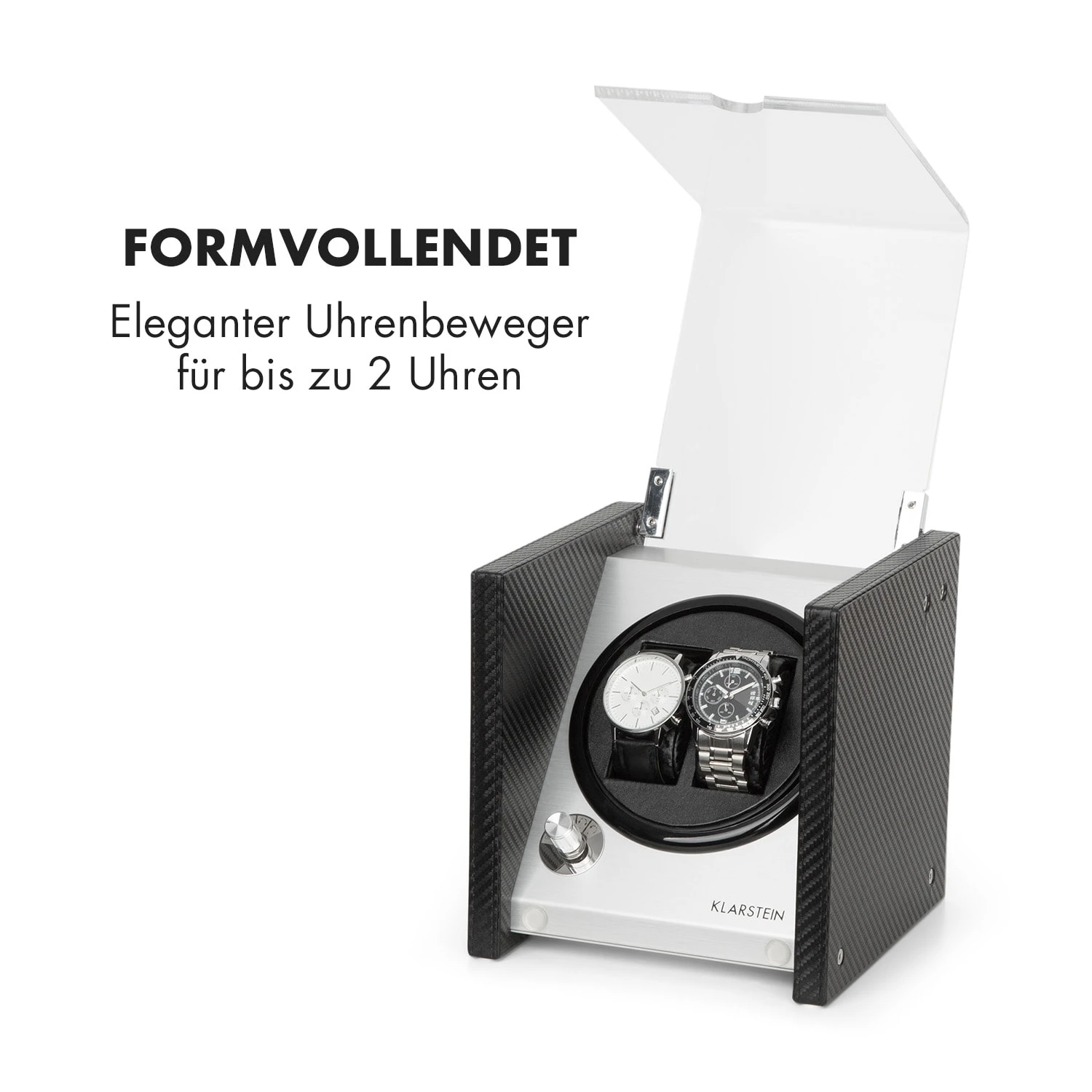 Tokyo 2 Uhrenbeweger, 2 Uhren, 3 Geschwindigkeiten, 4 Modi, schwarz Tokyo 2 Uhrenbeweger, 2 Uhren, 3 Geschwindigkeiten, 4 Modi, Schwarz -Deutschland Klarstein Verkaufs-Shop 10032799 de 0003 logo