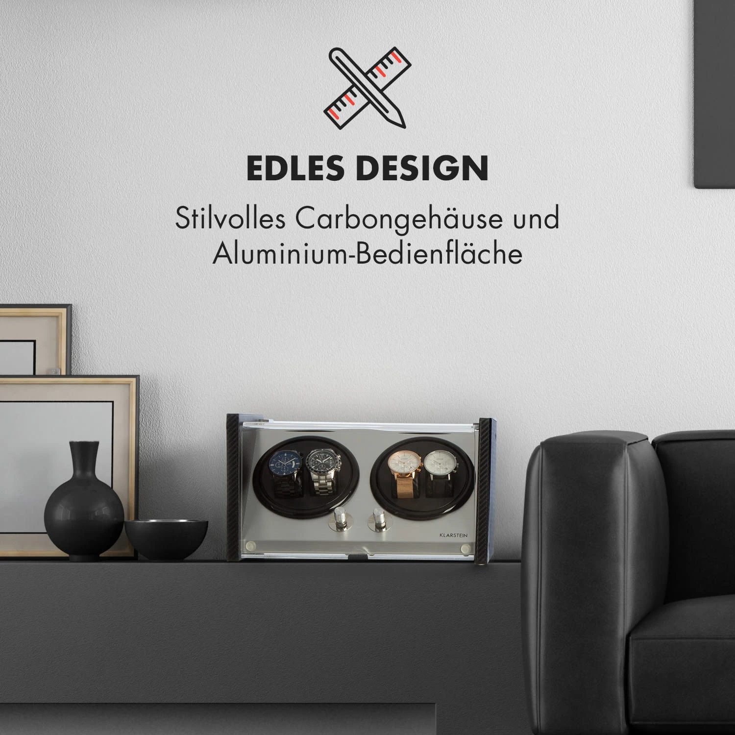 Tokyo 4 Uhrenbeweger, 4 Uhren, 3 Geschwindigkeiten, 4 Modi, schwarz Tokyo 4 Uhrenbeweger, 4 Uhren, 3 Geschwindigkeiten, 4 Modi, Schwarz -Deutschland Klarstein Verkaufs-Shop 10032800 de 0005 logo