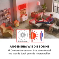 Wonderwall Smart Infrarotheizung 100x120cm App 1200W Wochentimer IP24 -Deutschland Klarstein Verkaufs-Shop 10032804 de 0005 logo