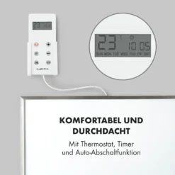 Wonderwall 45 Infrarot-Heizung 50x90cm 450W Wochentimer IP24 -Deutschland Klarstein Verkaufs-Shop 10032811 de 0006 logo