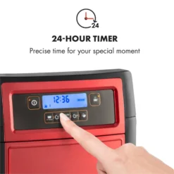 Aromatica II Duo Kaffeemaschine, Integriertes Mahlwerk, 1,25 L, Rot -Deutschland Klarstein Verkaufs-Shop 10032866 yy 0005 logo Klarstein Aromatica II Duo Kaffeemaschine rot