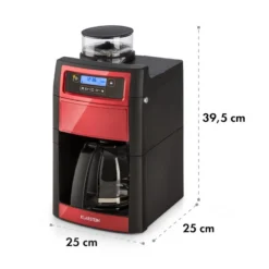 Aromatica II Duo Kaffeemaschine, Integriertes Mahlwerk, 1,25 L, Rot -Deutschland Klarstein Verkaufs-Shop 10032866 yy 0011 logo Klarstein Aromatica II Duo Kaffeemaschine rot