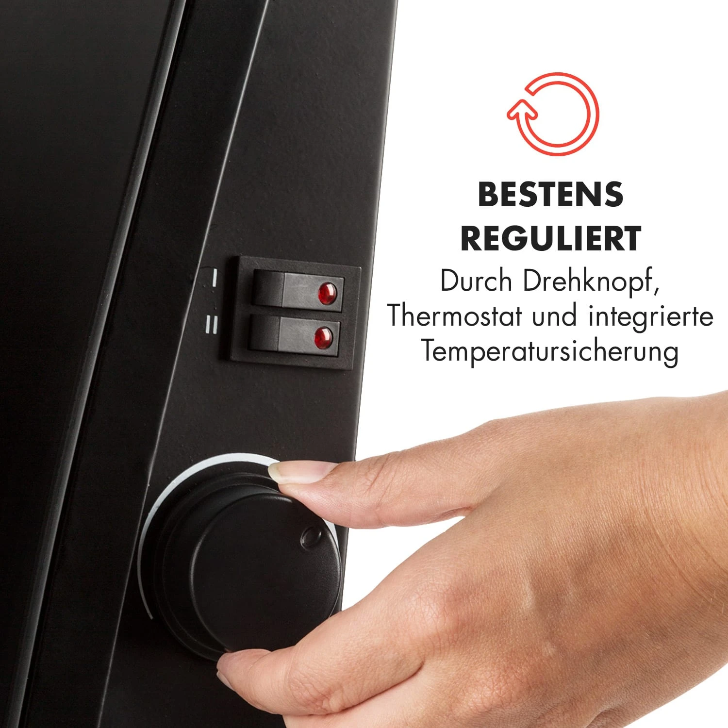 Gotland Glaskonvektor 600, 900 und 1500W Standgerät schwarz Gotland Glaskonvektor 600, 900 Und 1500W Standgerät Schwarz -Deutschland Klarstein Verkaufs-Shop 10032867 de 0003 logo