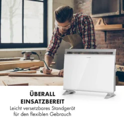 Gotland Konvektorheizung 600/900/1500W Glasfront Standgerät Weiß -Deutschland Klarstein Verkaufs-Shop 10032868 de 0006 logo