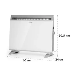Gotland Konvektorheizung 600/900/1500W Glasfront Standgerät Weiß -Deutschland Klarstein Verkaufs-Shop 10032868 yy 0008 logo Klarstein Gotland Glaskonvektor weiss