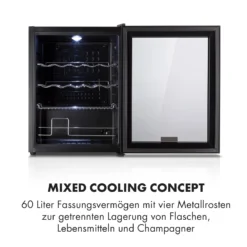 Beersafe XL Onyx Kühlschrank 60 Liter 4 Böden Panoramaglastür -Deutschland Klarstein Verkaufs-Shop 10032871 de 0004 logo