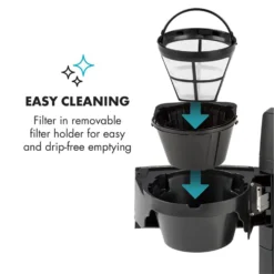 Aromatica II Kaffeemaschine, Mahlwerk, 1,25 L, Silber -Deutschland Klarstein Verkaufs-Shop 10032872 yy 0007 logo Klarstein Aromatica II Kaffeemaschine silber