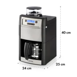 Aromatica II Kaffeemaschine, Mahlwerk, 1,25 L, Silber -Deutschland Klarstein Verkaufs-Shop 10032872 yy 0011 logo Klarstein Aromatica II Kaffeemaschine silber