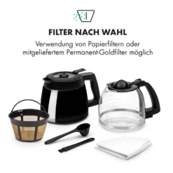 Aromatica II Set Kaffeemaschine, Mahlwerk, 1,25 L, Schwarz -Deutschland Klarstein Verkaufs-Shop 10032874 de 0004 logo