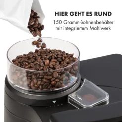 Aromatica II Thermo Kaffeemaschine, Mahlwerk, 1,25 L, Schwarz -Deutschland Klarstein Verkaufs-Shop 10032876 de 0008 logo