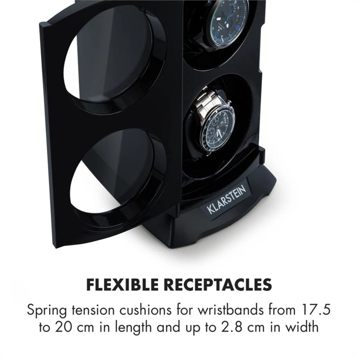 St. Gallen Premium Uhrenbeweger 2 Uhren 4 Geschwindigkeiten -Deutschland Klarstein Verkaufs-Shop 10032887 yy 0003 logo Klarstein St Gallen Premium Uhrenbeweger schwarz reedit