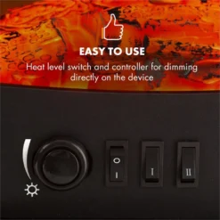 Meran Elektrischer Kamin 950/1850W 2-stufige Heizung Gusseisen-Stil -Deutschland Klarstein Verkaufs-Shop 10032893 yy 0004 logo Klarstein Meran Elektrischer Kamin schwarz