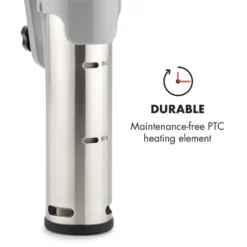 Quickstick Flex 1300W 3D Circulating 0-95 °C IPX7 Timer Silber -Deutschland Klarstein Verkaufs-Shop 10032906 yy 0008 logo Klarstein Quickstick Flex silber