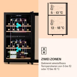 Barossa 34 Duo Weinkühlschrank 34 Fl 80 Ltr 2 Zonen Touch-Steuerung -Deutschland Klarstein Verkaufs-Shop 10032920 de 0004 logo
