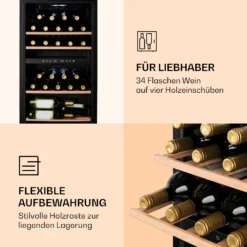 Barossa 34 Duo Weinkühlschrank 34 Fl 80 Ltr 2 Zonen Touch-Steuerung -Deutschland Klarstein Verkaufs-Shop 10032920 de 0005 logo