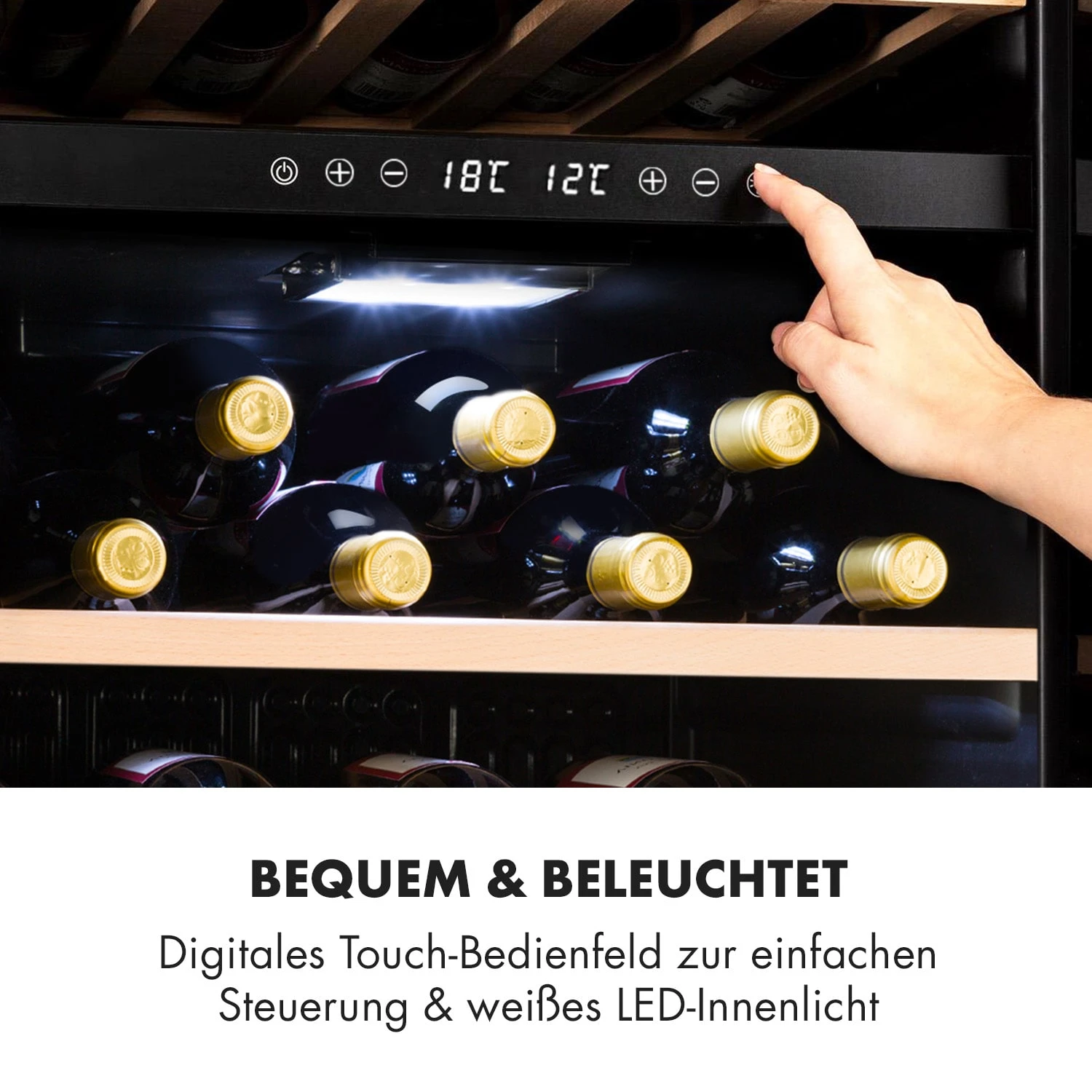 Barossa 102 Duo Weinkühlschrank 102 Fl 226 Ltr 2 Zonen Touch-Steuerung Barossa 102 Duo Weinkühlschrank 102 Fl 226 Ltr 2 Zonen Touch-Steuerung -Deutschland Klarstein Verkaufs-Shop 10032921 de 0004 logo