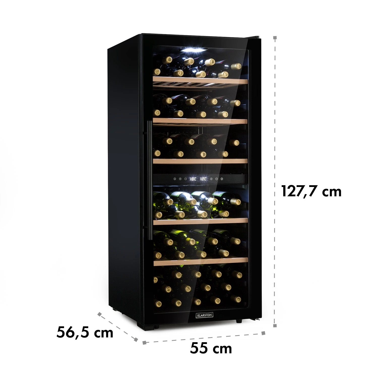 Barossa 102 Duo Weinkühlschrank 102 Fl 226 Ltr 2 Zonen Touch-Steuerung Barossa 102 Duo Weinkühlschrank 102 Fl 226 Ltr 2 Zonen Touch-Steuerung -Deutschland Klarstein Verkaufs-Shop 10032921 yy 0009 logo