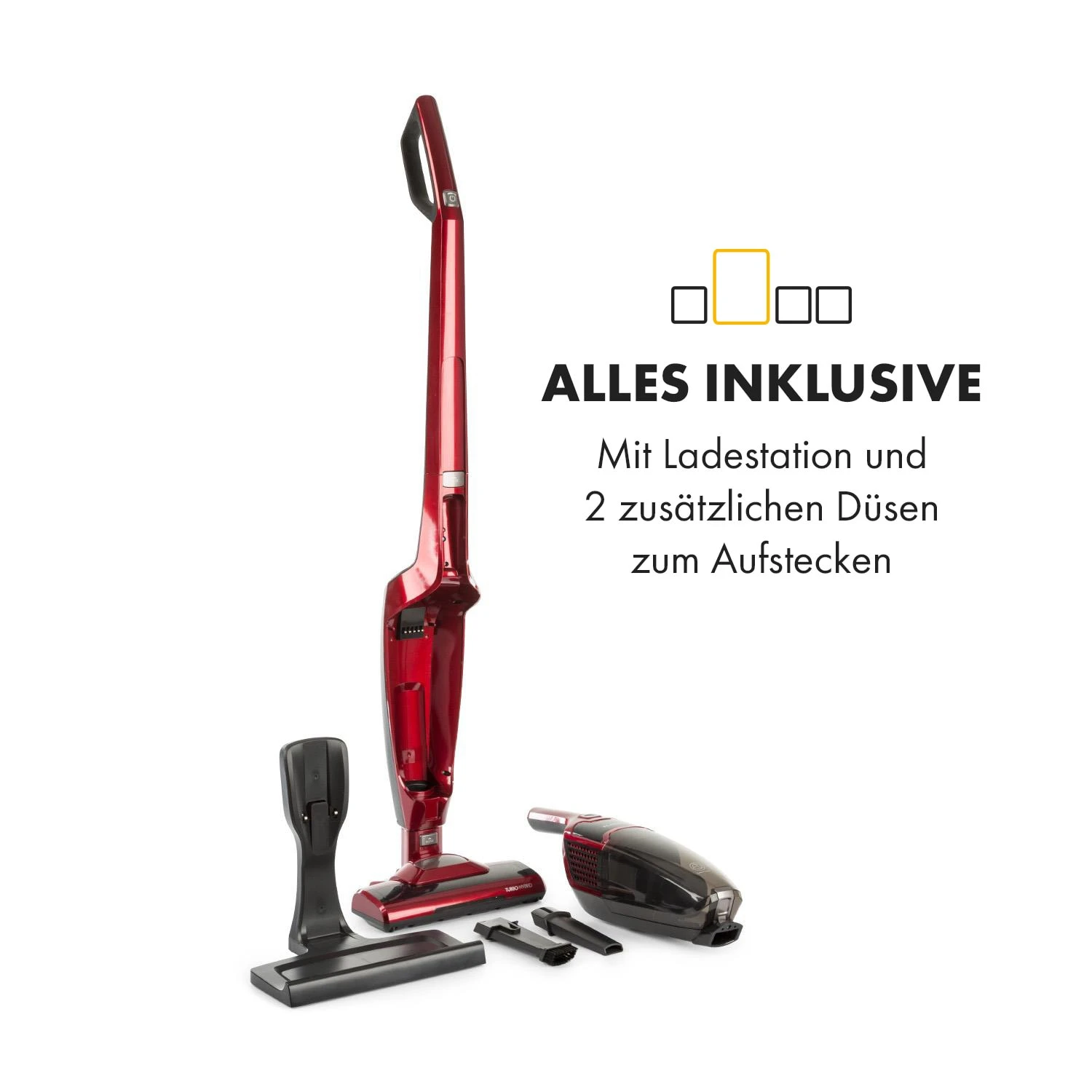 TurboHybrid Staubsauger Boden- und Handstaubsauger metallic-rot TurboHybrid Staubsauger Boden- Und Handstaubsauger Metallic-rot -Deutschland Klarstein Verkaufs-Shop 10032944 de 0004 logo