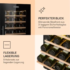 Barossa 77 Duo Weinkühlschrank 2 Zonen 191 L 77 Fl. Touch LED Schwarz 3 Barossa 77 Duo Weinkühlschrank 2 Zonen 191 L 77 Fl. Touch LED Schwarz -Deutschland Klarstein Verkaufs-Shop 10032963 de 0004 logo