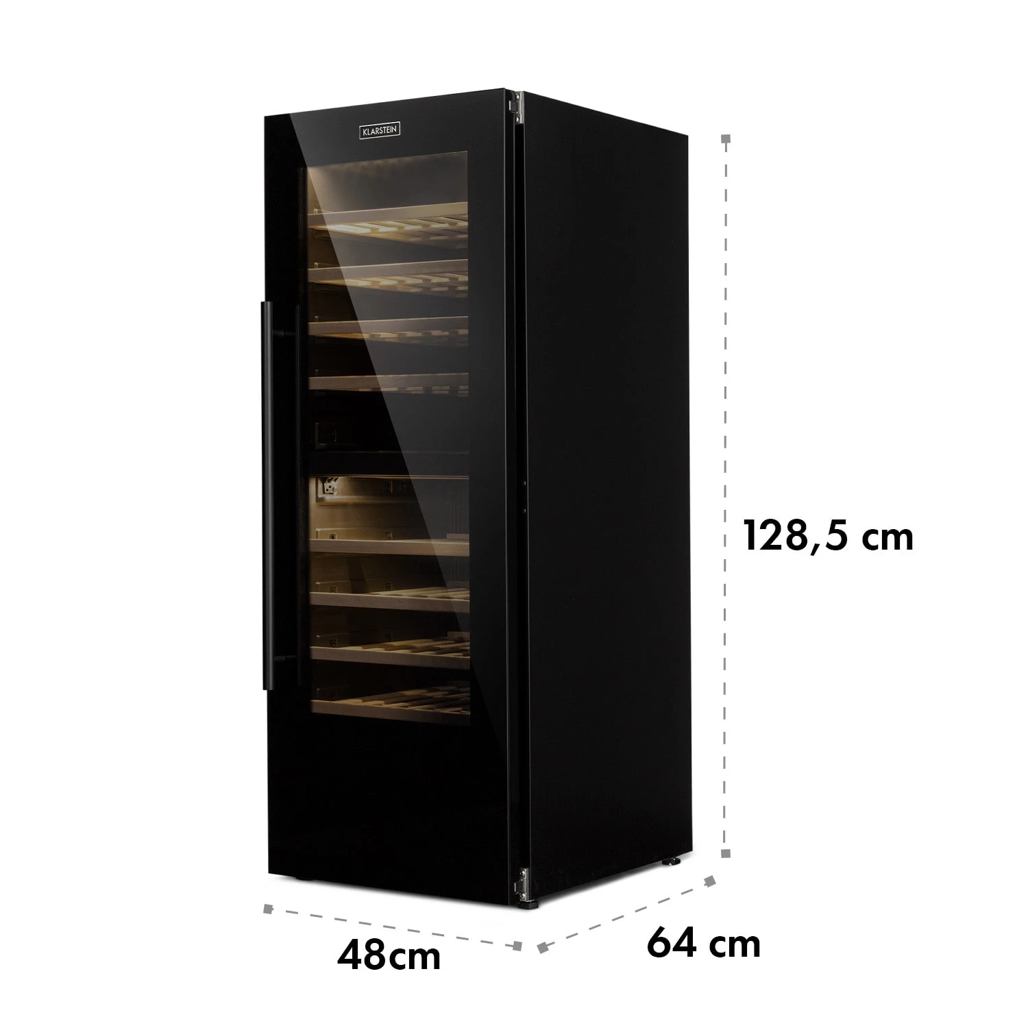 Barossa 77 Duo Weinkühlschrank 2 Zonen 191 L 77 Fl. Touch LED schwarz Barossa 77 Duo Weinkühlschrank 2 Zonen 191 L 77 Fl. Touch LED Schwarz -Deutschland Klarstein Verkaufs-Shop 10032963 yy 0009 logo