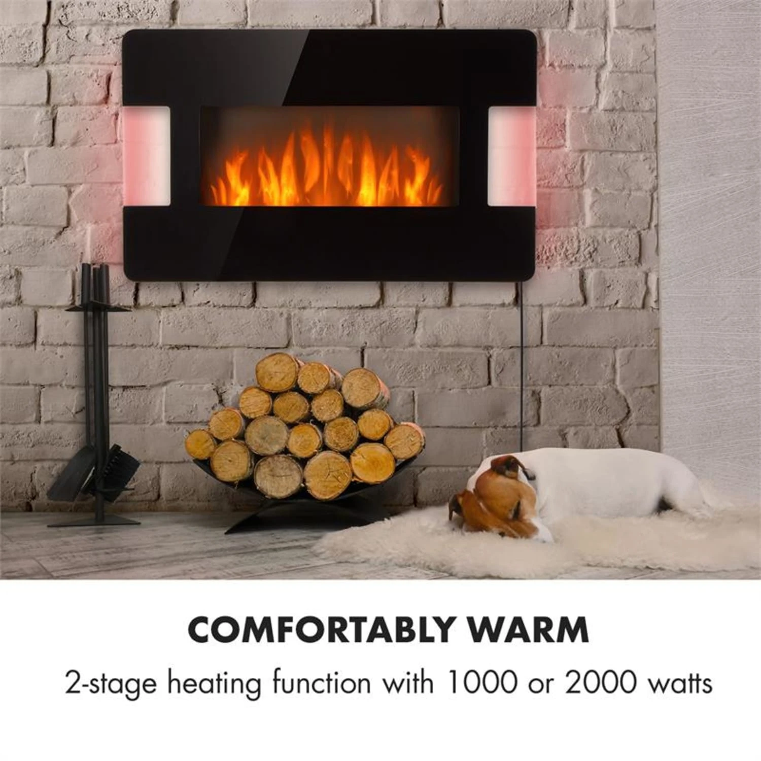 Klarstein Belfort Light & Fire Elektrischer Kamin 1000/2000W Fernbedienung Klarstein Belfort Light & Fire Elektrischer Kamin 1000/2000W Fernbedienung -Deutschland Klarstein Verkaufs-Shop 10032998 yy 0002 logo Klarstein Belfort Light Fire Elektrokamin schwarz