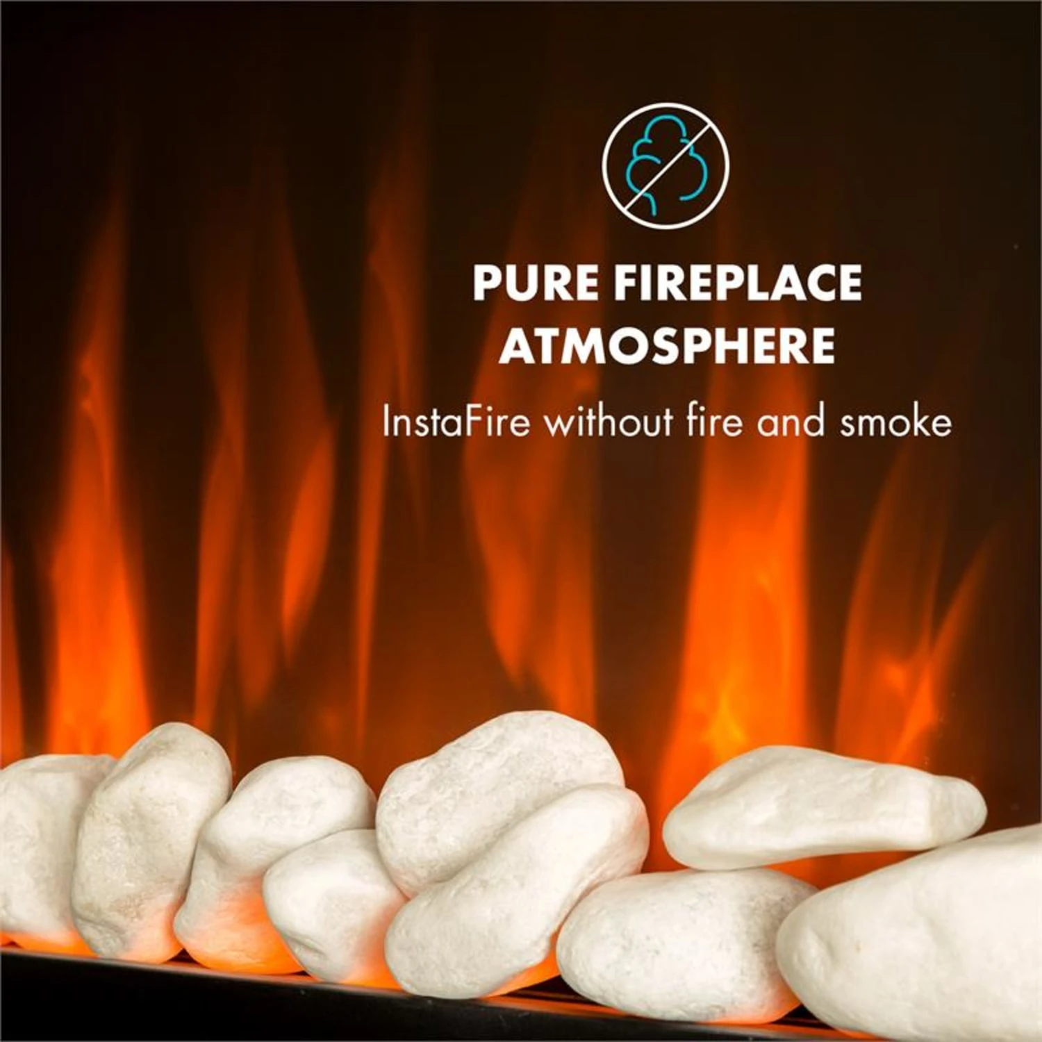 Curved Copper L&F Elektrischer Kamin 1000/2000W Glas Fernbedienung -Deutschland Klarstein Verkaufs-Shop 10032999 yy 0006 logo Klarstein Curved Copper L and F Curved Glass Panel