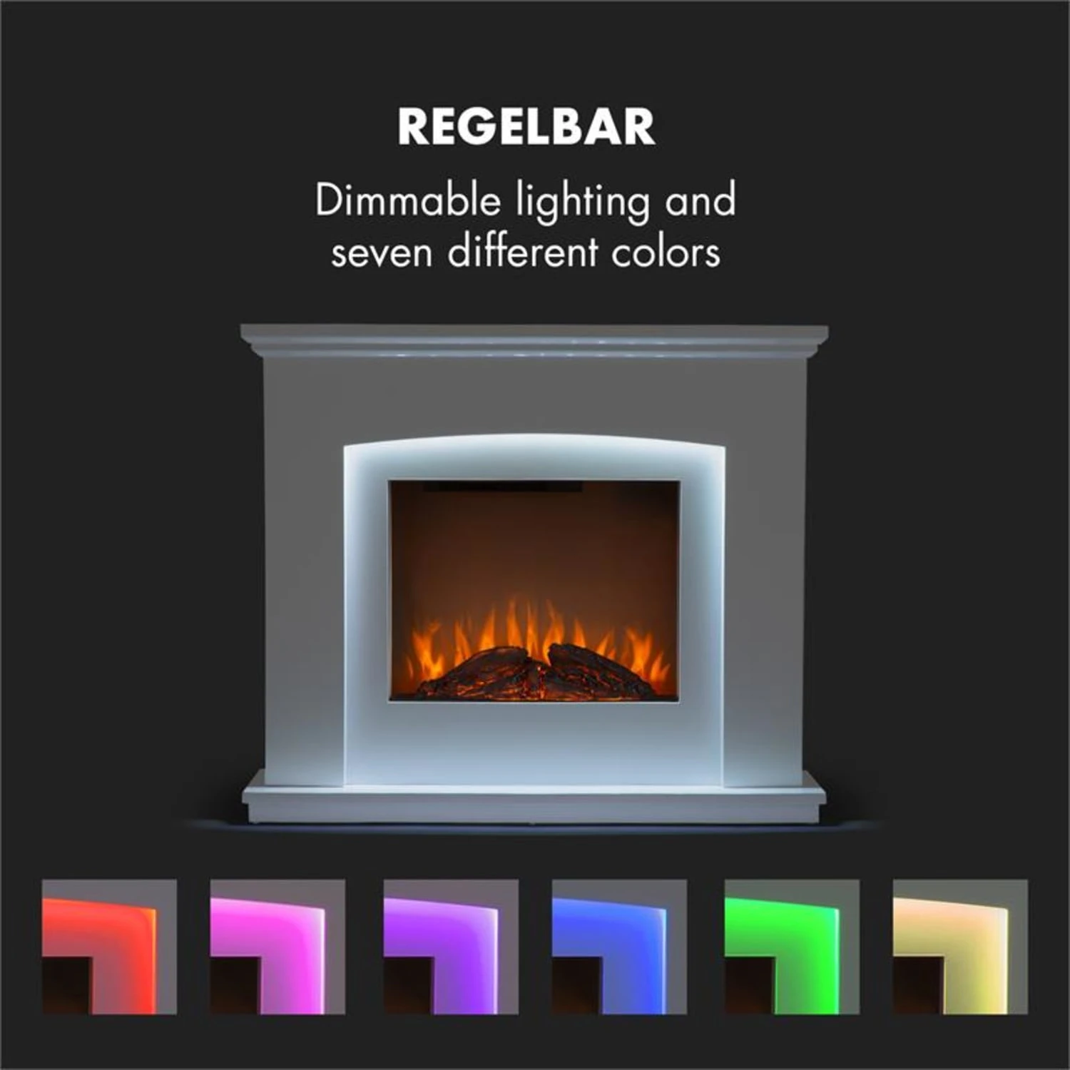 Aosta Light & Fire Elektrischer Kamin 1000/2000W Fernbedienung Aosta Light & Fire Elektrischer Kamin 1000/2000W Fernbedienung -Deutschland Klarstein Verkaufs-Shop 10033000 yy 0006 logo Klarstein Aosta Light Fire Elektrischer Kamin