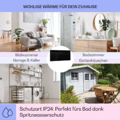 Hot Spot Slimcurve Heizgerät 80x40cm 40m² 2000W 5-40°C LED IP24 -Deutschland Klarstein Verkaufs-Shop 10033017 de 0005 usp