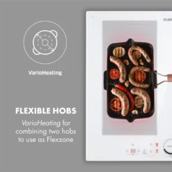 Delicatessa 60 Induktionskochfeld 4 Zonen 7000W Timer Weiß 2 Delicatessa 60 Induktionskochfeld 4 Zonen 7000W Timer Weiß -Deutschland Klarstein Verkaufs-Shop 10033027 yy 0003 logo Klarstein Delicatessa 60 Induktionskochfeld weiss