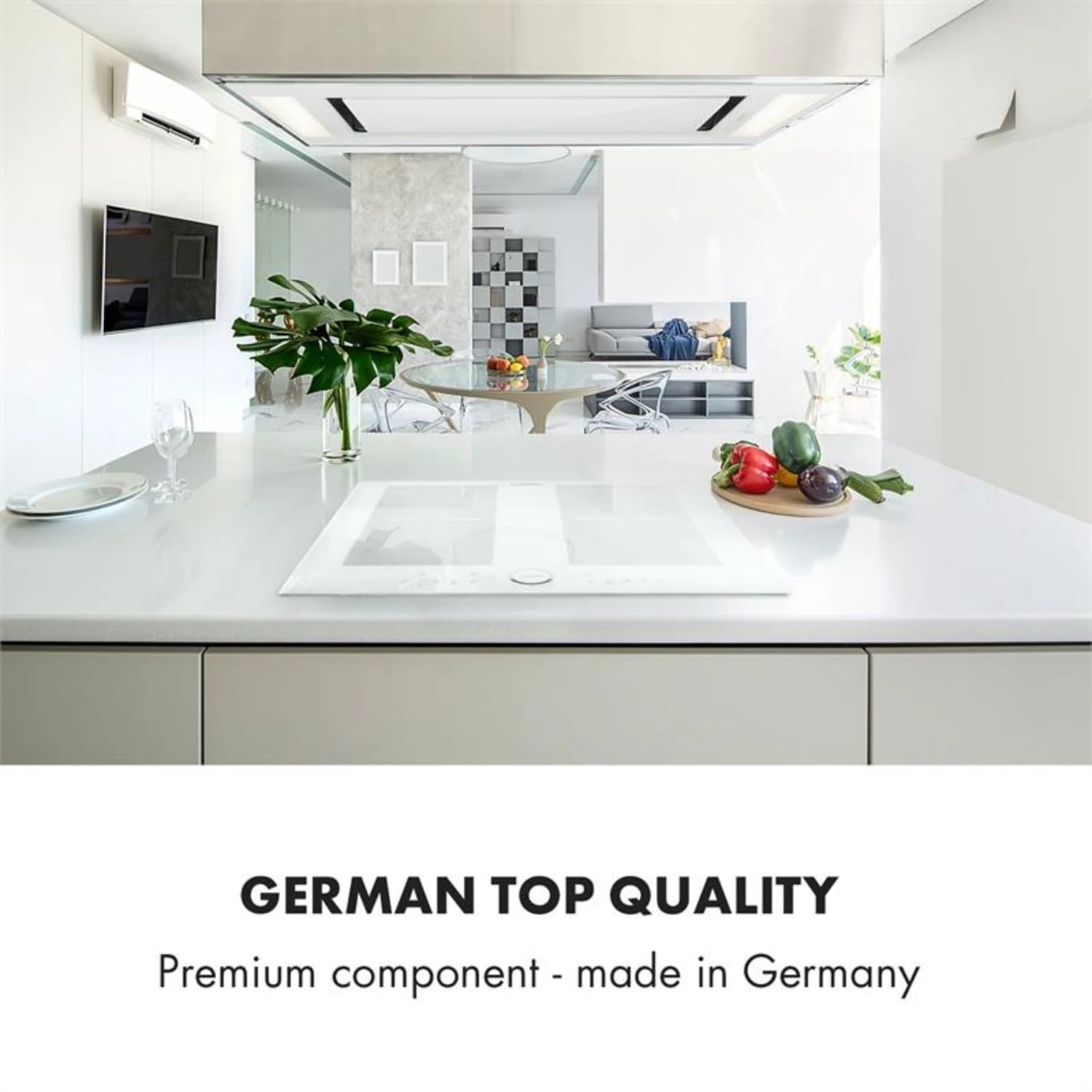 Delicatessa 60 Induktionskochfeld 4 Zonen 7000W Timer weiß Delicatessa 60 Induktionskochfeld 4 Zonen 7000W Timer Weiß -Deutschland Klarstein Verkaufs-Shop 10033027 yy 0008 logo Klarstein Delicatessa 60 Induktionskochfeld weiss