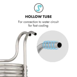 Chiller 12 Eintauchkühler Ø21,5 Cm 18 Schleifen 304 Edelstahl -Deutschland Klarstein Verkaufs-Shop 10033082 yy 0004 logo Klarstein Chiller 12 Eintauchkuehler 18 Schleifen