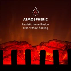 Innsbruck Elektrischer Kamin 1000/2000W Thermostat -Deutschland Klarstein Verkaufs-Shop 10033092 yy 0005 logo Electric Fireplace Black YH15