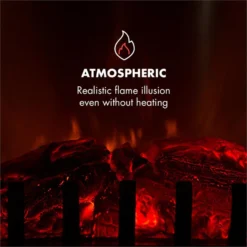 Graz Elektrischer Kamin 1000/2000W Thermostat PanoramaView 4 Graz Elektrischer Kamin 1000/2000W Thermostat PanoramaView -Deutschland Klarstein Verkaufs-Shop 10033094 yy 0005 logo Electric Fireplace Black YH20