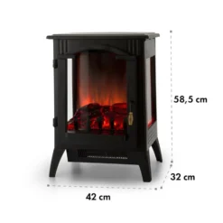 Graz Elektrischer Kamin 1000/2000W Thermostat PanoramaView 7 Graz Elektrischer Kamin 1000/2000W Thermostat PanoramaView -Deutschland Klarstein Verkaufs-Shop 10033094 yy 0008 logo Electric Fireplace Black YH20