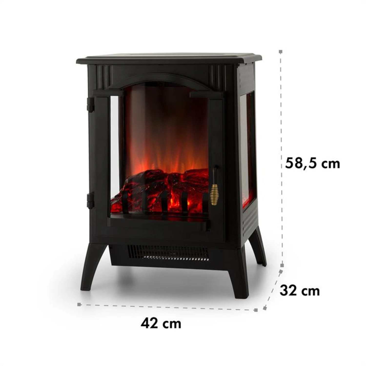 Graz Elektrischer Kamin 1000/2000W Thermostat PanoramaView Graz Elektrischer Kamin 1000/2000W Thermostat PanoramaView -Deutschland Klarstein Verkaufs-Shop 10033094 yy 0008 logo Electric Fireplace Black YH20