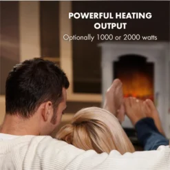 Graz Elektrischer Kamin 1000/2000W Thermostat PanoramaView 2 Graz Elektrischer Kamin 1000/2000W Thermostat PanoramaView -Deutschland Klarstein Verkaufs-Shop 10033095 yy 0004 logo Klarstein Graz Elektrischer Kamin weiss