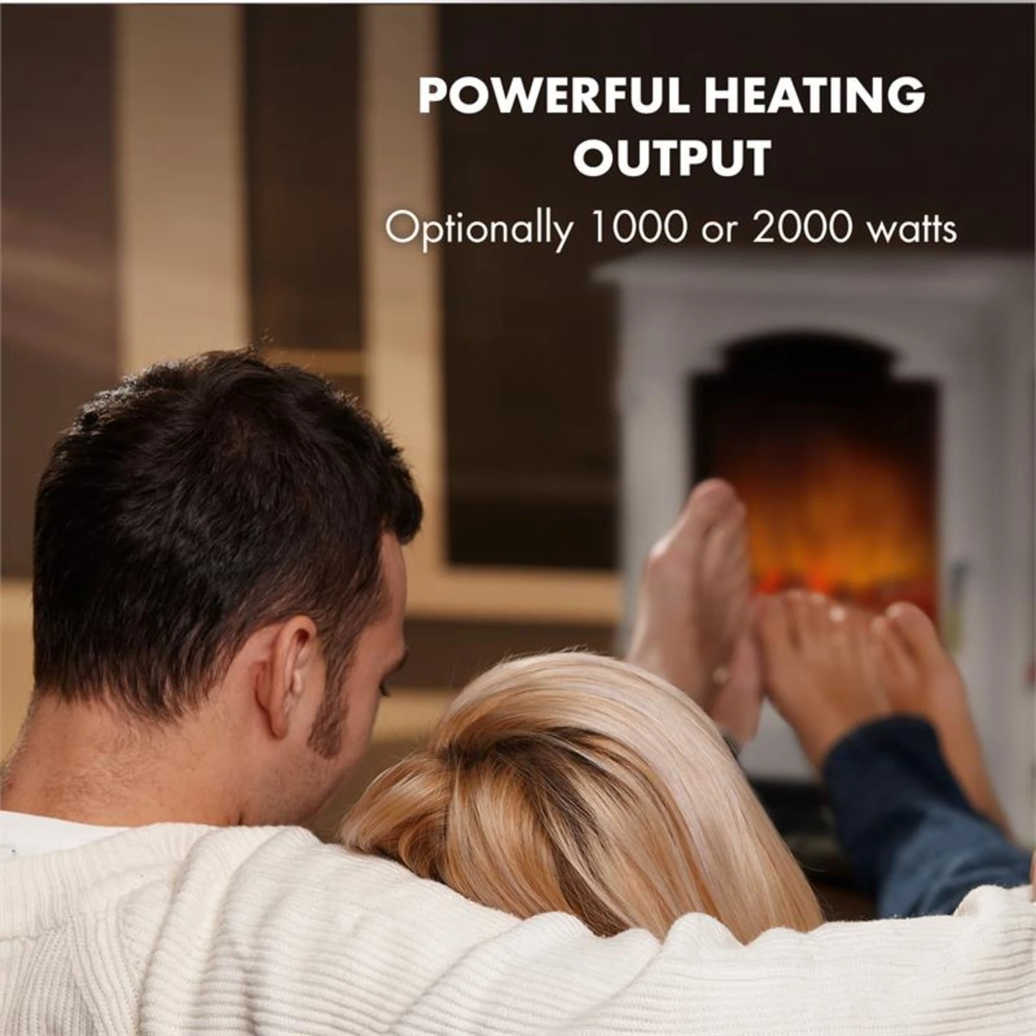 Graz Elektrischer Kamin 1000/2000W Thermostat PanoramaView Graz Elektrischer Kamin 1000/2000W Thermostat PanoramaView -Deutschland Klarstein Verkaufs-Shop 10033095 yy 0004 logo Klarstein Graz Elektrischer Kamin weiss