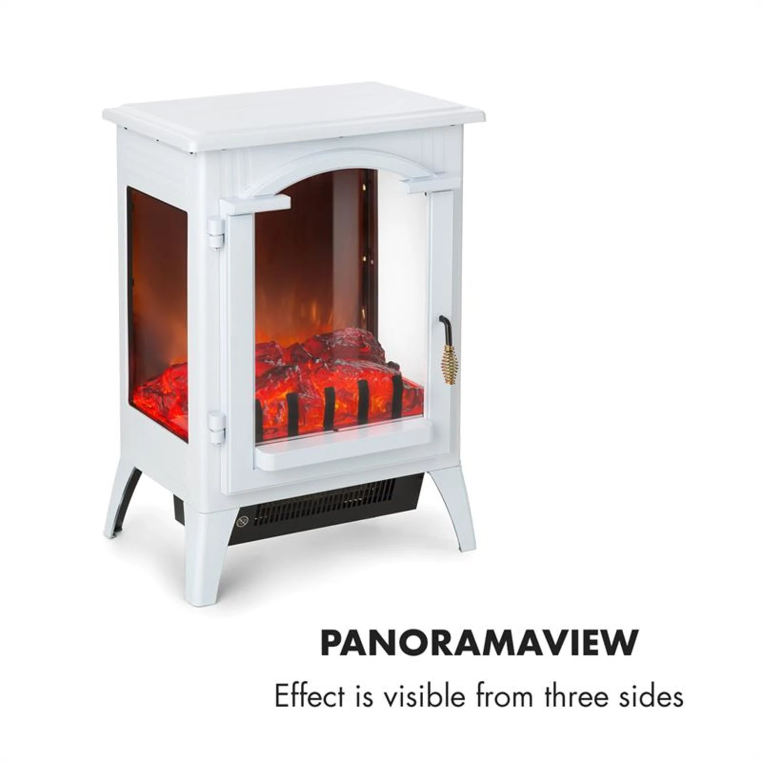 Graz Elektrischer Kamin 1000/2000W Thermostat PanoramaView Graz Elektrischer Kamin 1000/2000W Thermostat PanoramaView -Deutschland Klarstein Verkaufs-Shop 10033095 yy 0007 logo Klarstein Graz Elektrischer Kamin weiss