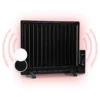 Wallander Ölradiator 600W Thermostat Ölheizung Ultraflach Schwarz