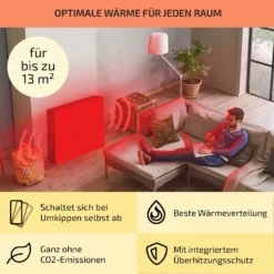 Wallander Ölradiator 1000W Thermostat Ölheizung Ultraflach Weiß -Deutschland Klarstein Verkaufs-Shop 10033102 de 0005 usp